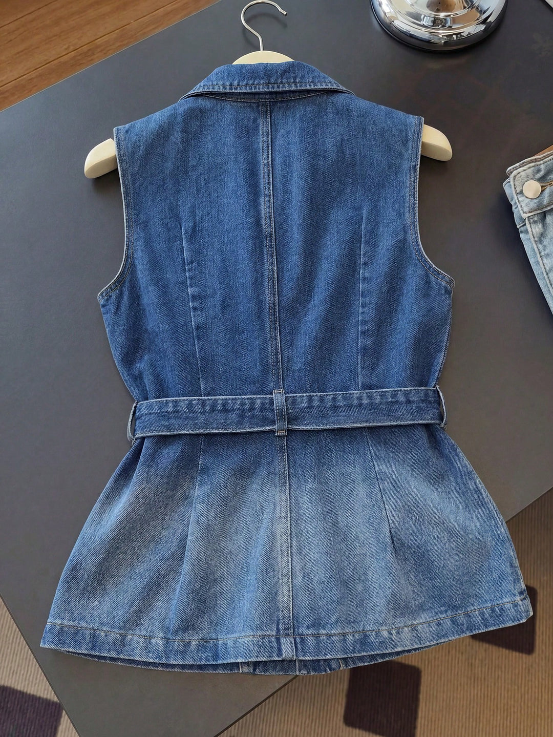 Jachetă denim SHEIN, albastru