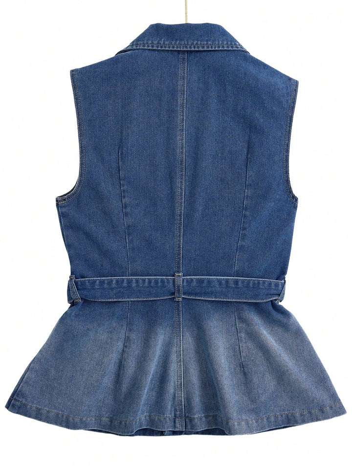 Jachetă denim SHEIN, albastru