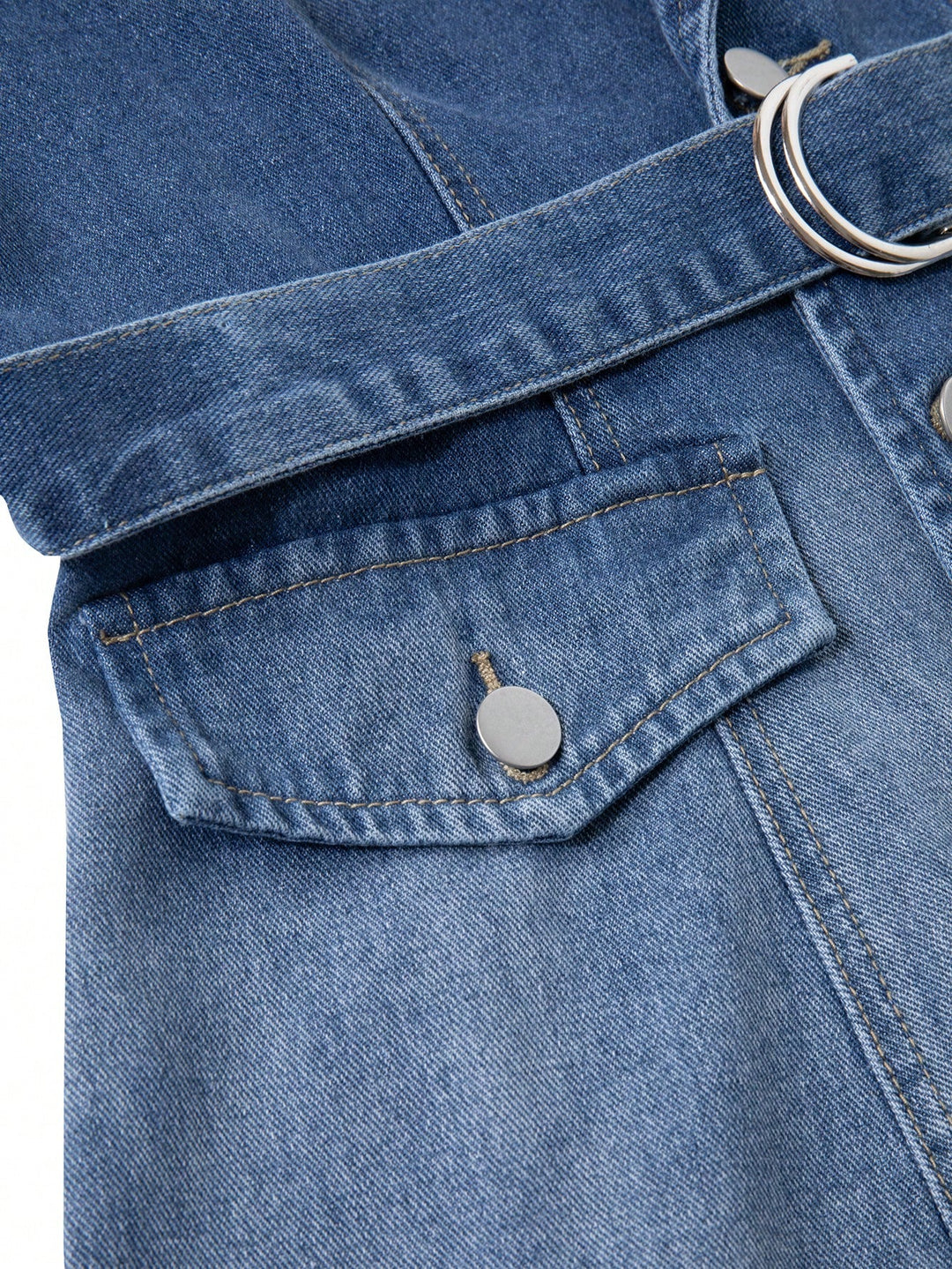 Jachetă denim SHEIN, albastru