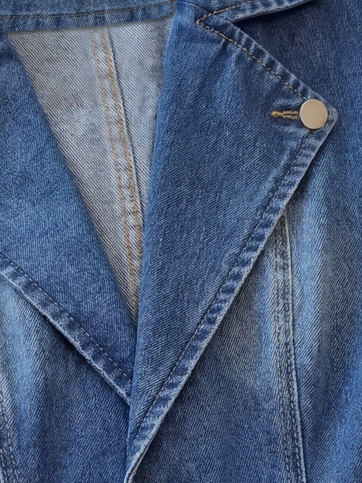 Jachetă denim SHEIN, albastru