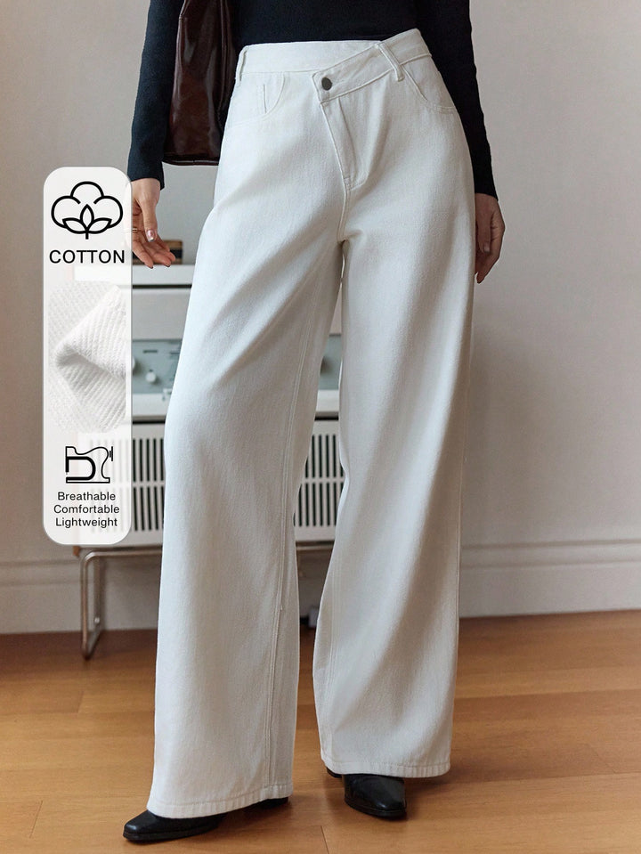Jeans SHEIN, alb