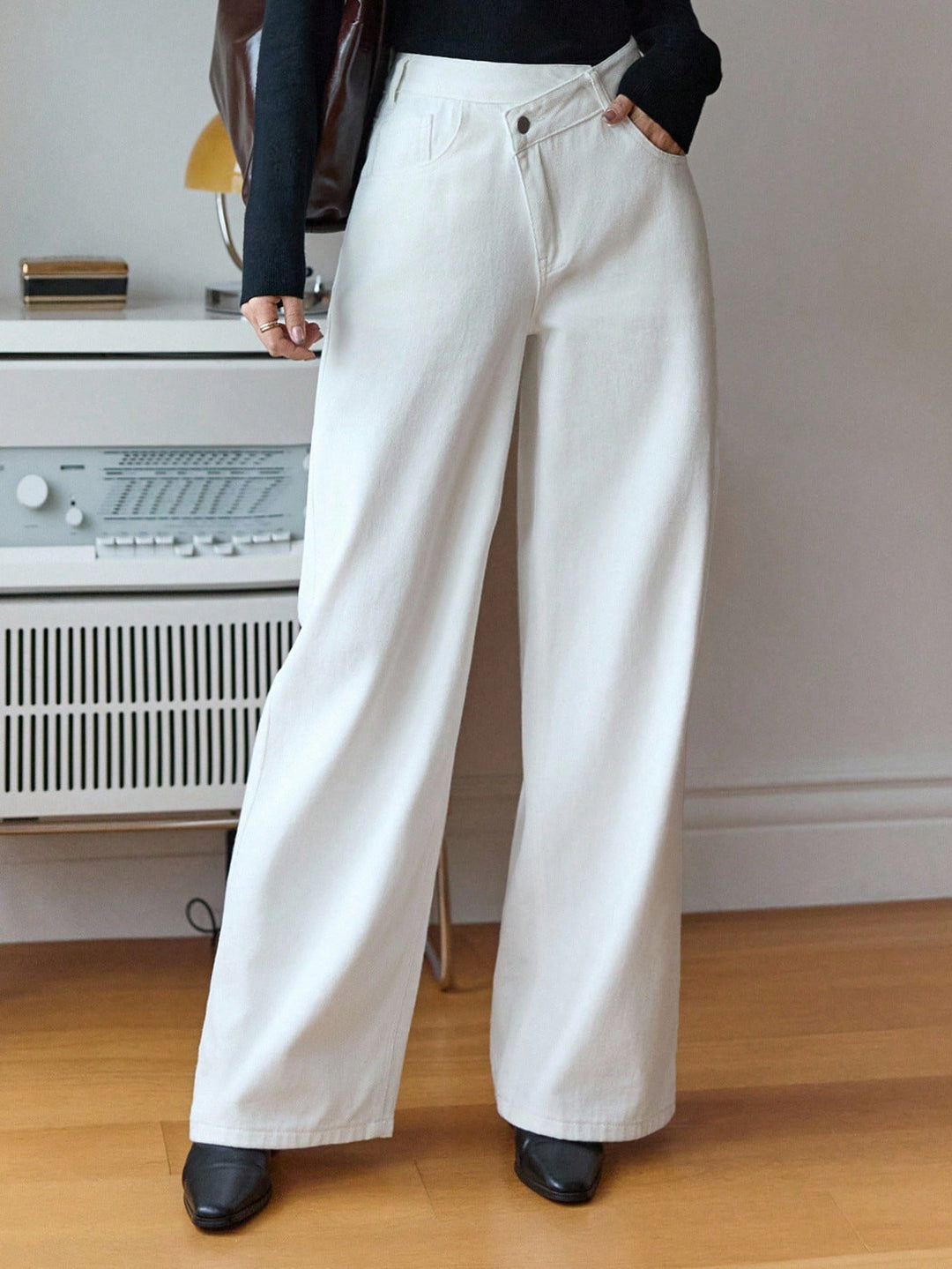 Jeans SHEIN, alb