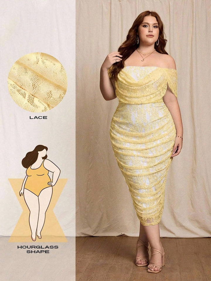 Rochie midi SHEIN, galben