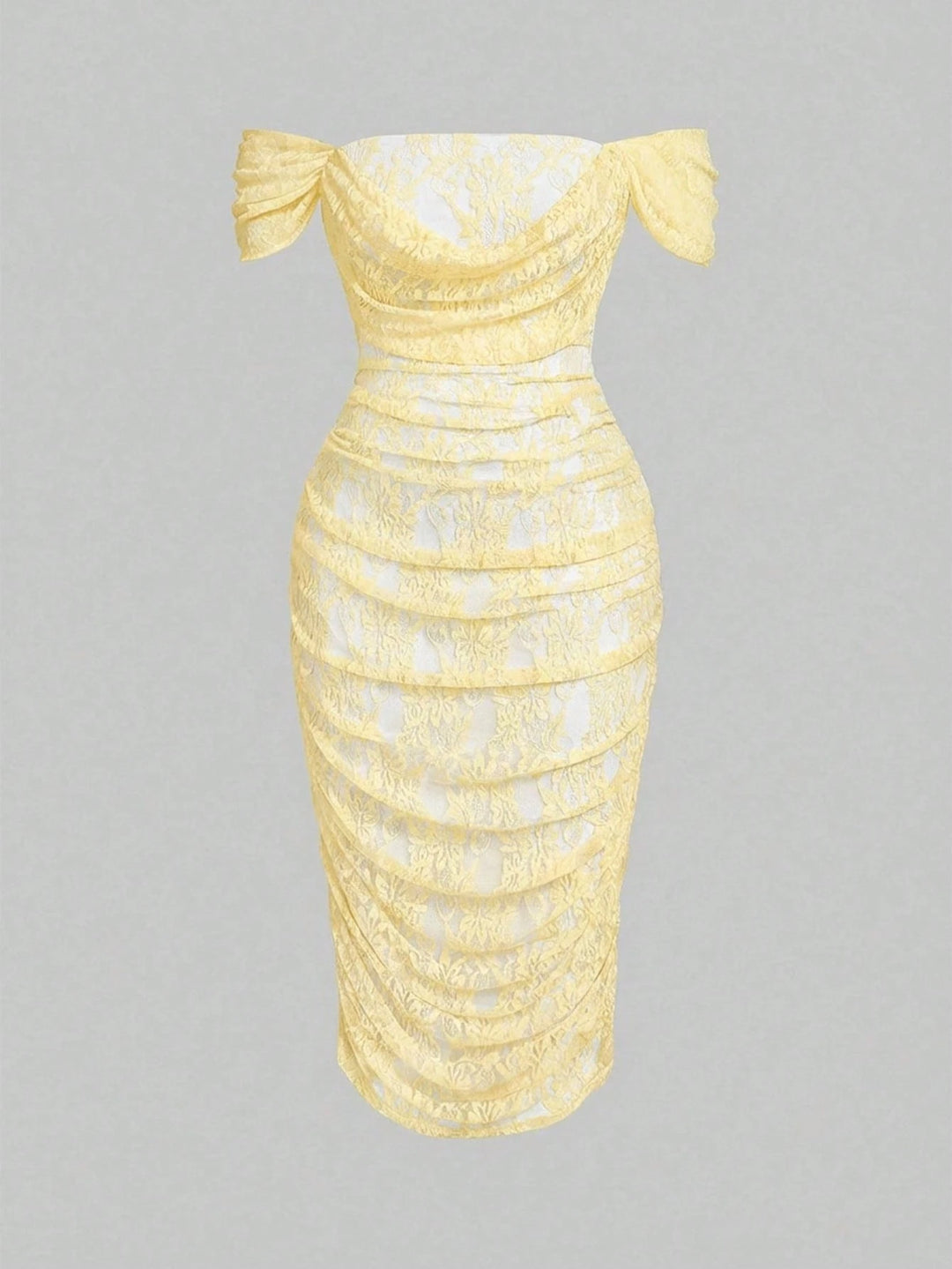Rochie midi SHEIN, galben