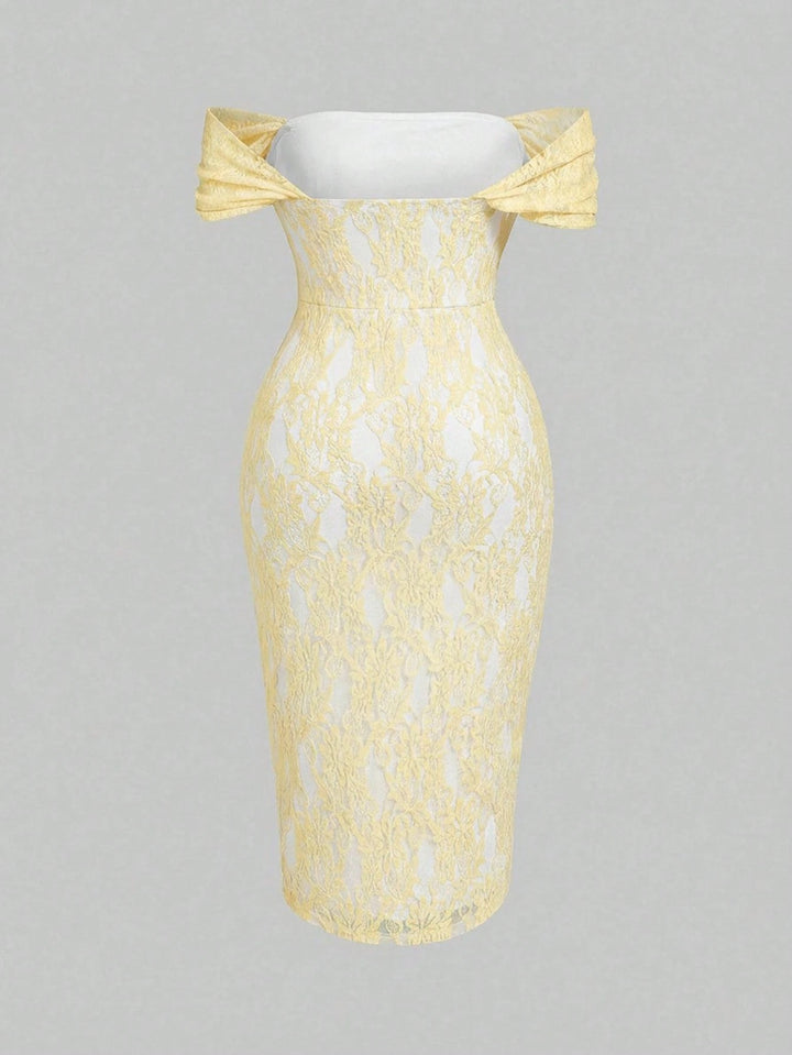 Rochie midi SHEIN, galben