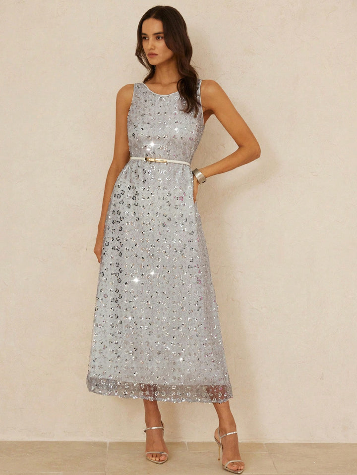 Rochie maxi SHEIN, gri