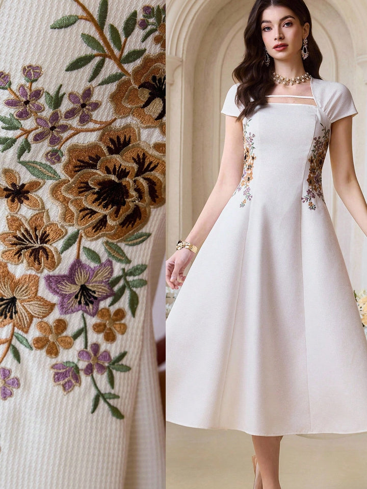 Rochie midi SHEIN, bej
