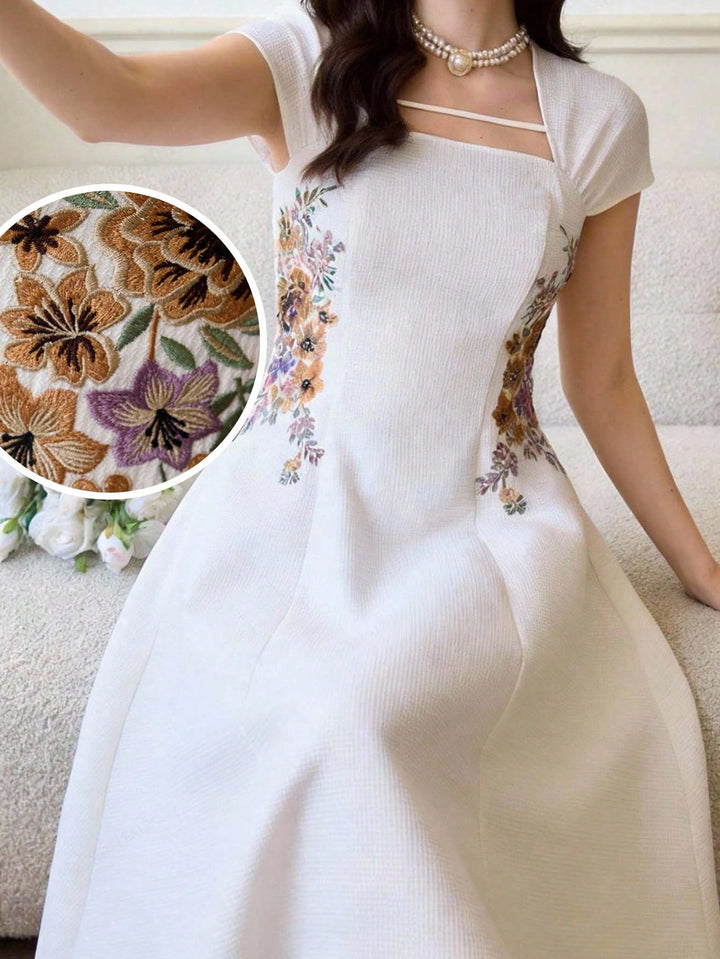 Rochie midi SHEIN, bej