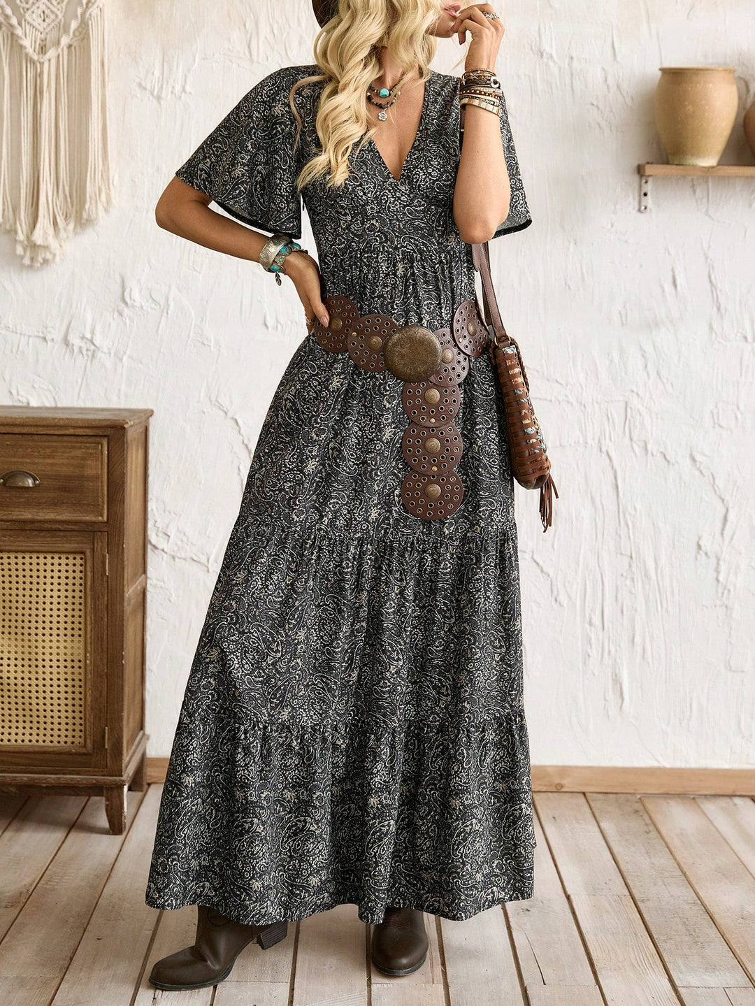 Rochie maxi SHEIN, negru