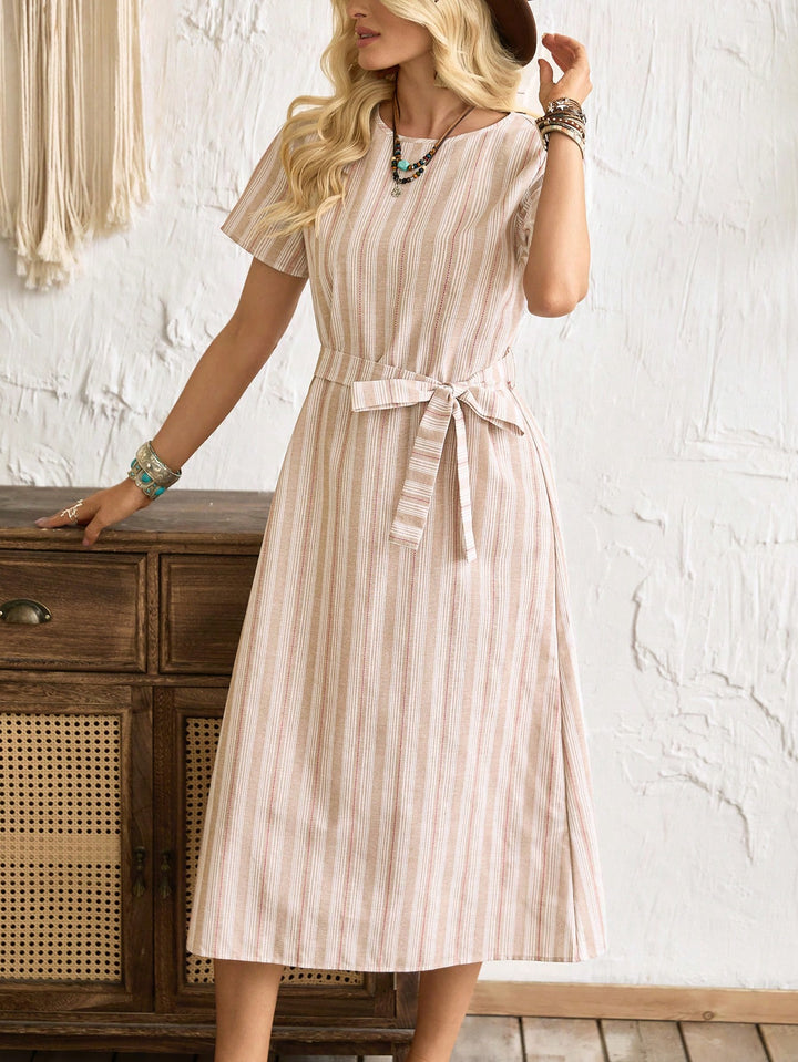 Rochie midi SHEIN, bej