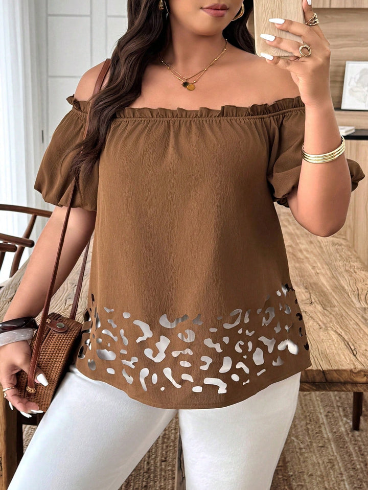 Bluză SHEIN, maro