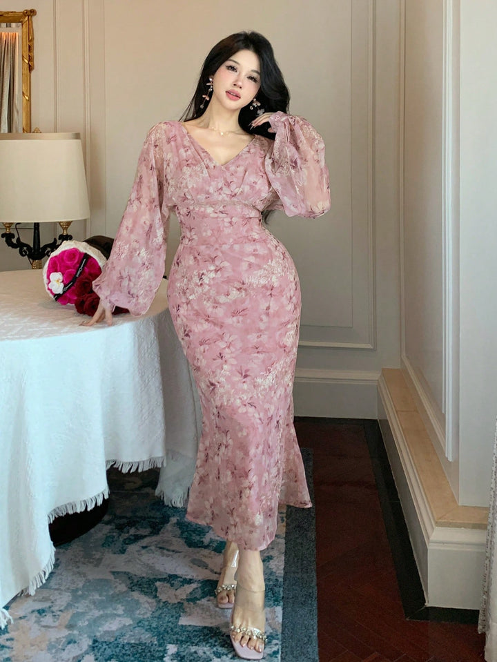 Rochie maxi SHEIN, roz