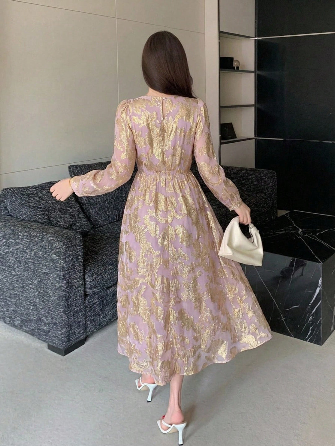 Rochie maxi SHEIN, roz