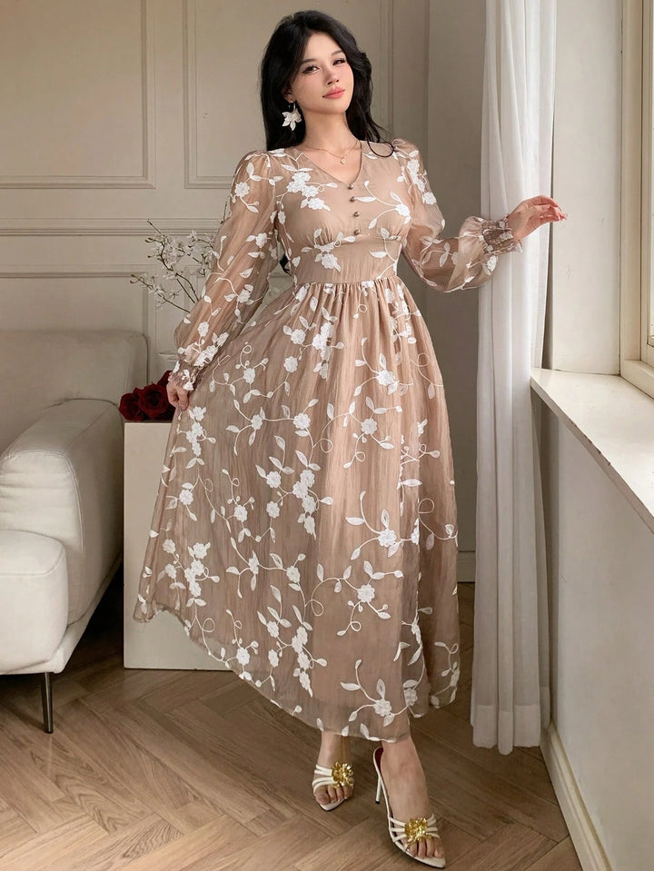 Rochie maxi SHEIN, mix culori