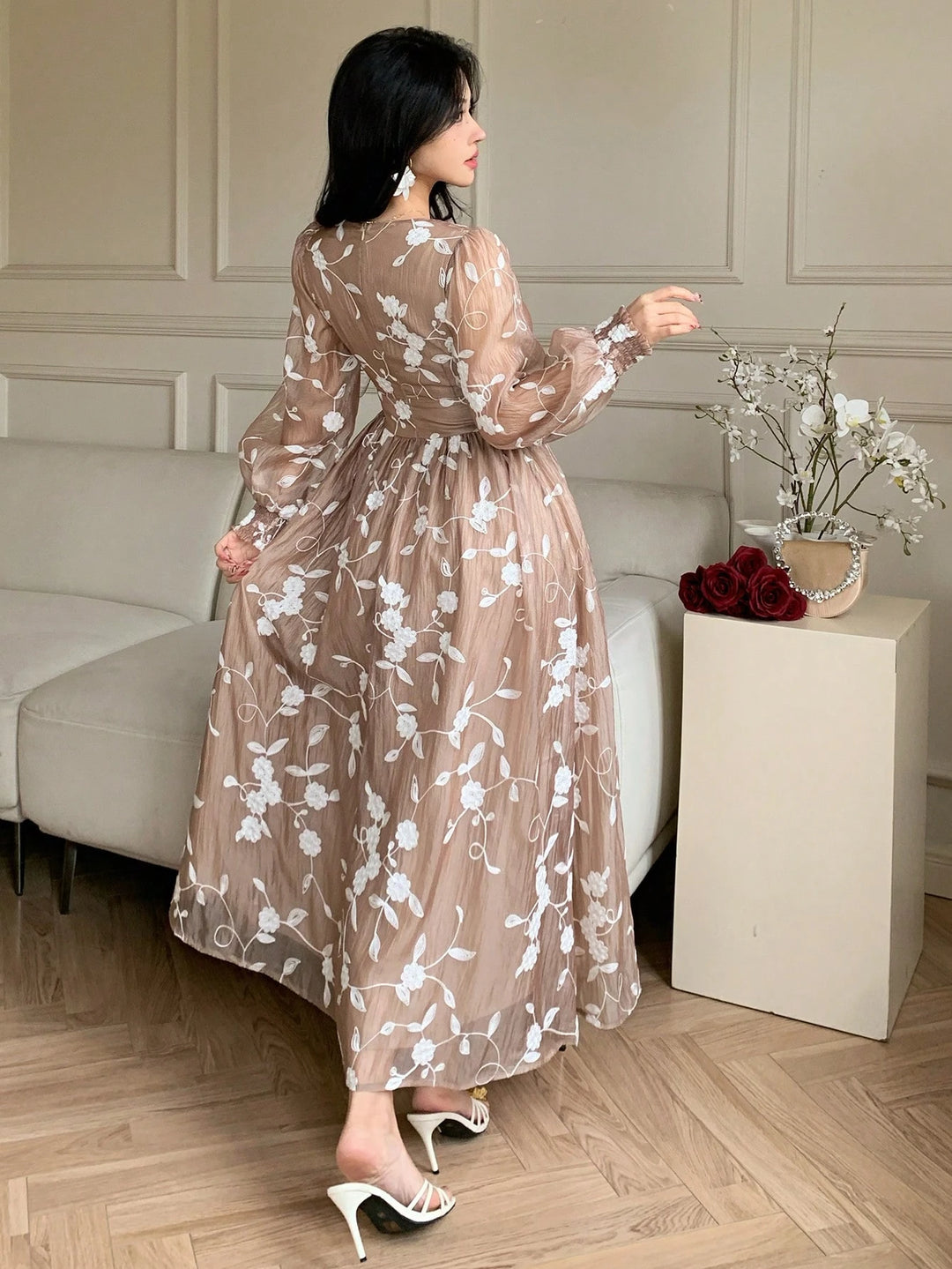 Rochie maxi SHEIN, mix culori