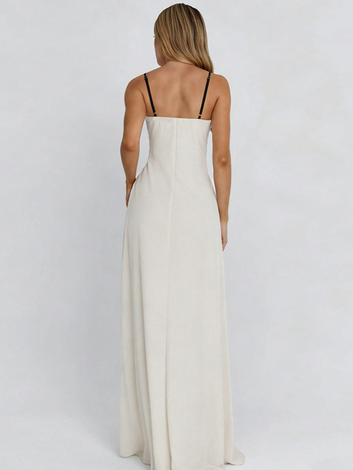Rochie maxi SHEIN, crem