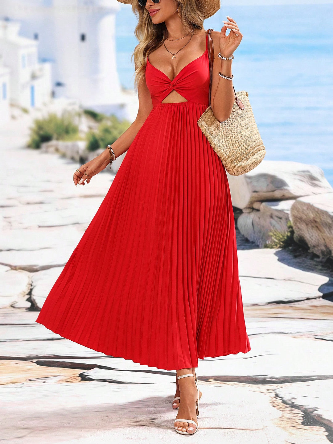 Rochie maxi SHEIN, roșu