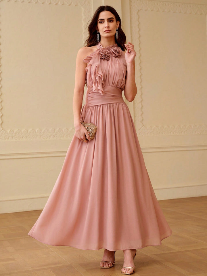 Rochie maxi SHEIN, roz