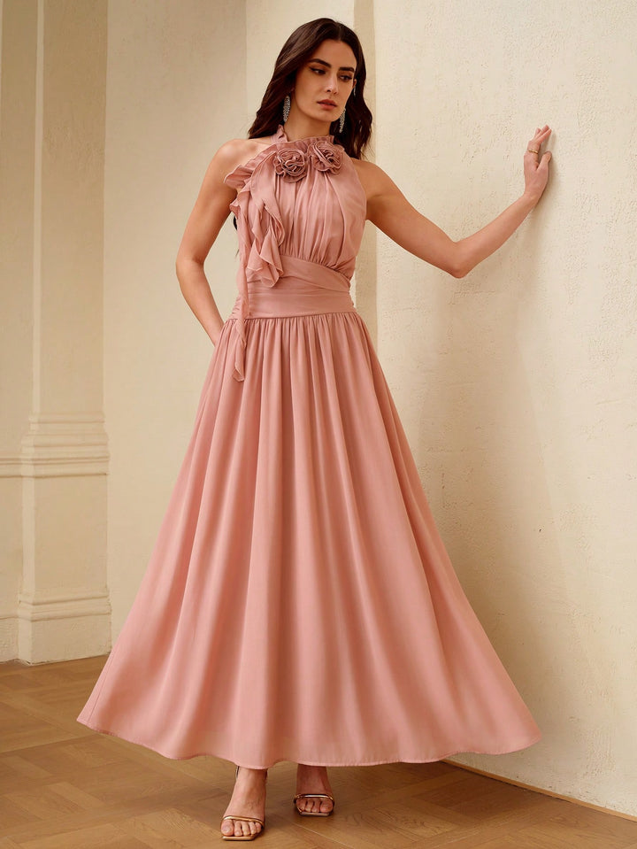 Rochie maxi SHEIN, roz