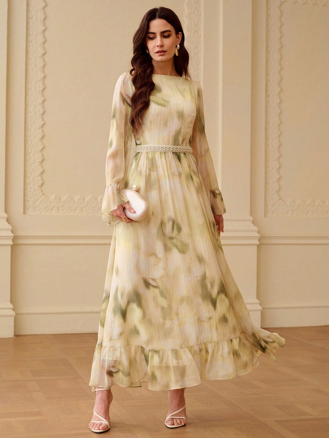 Rochie maxi SHEIN, verde