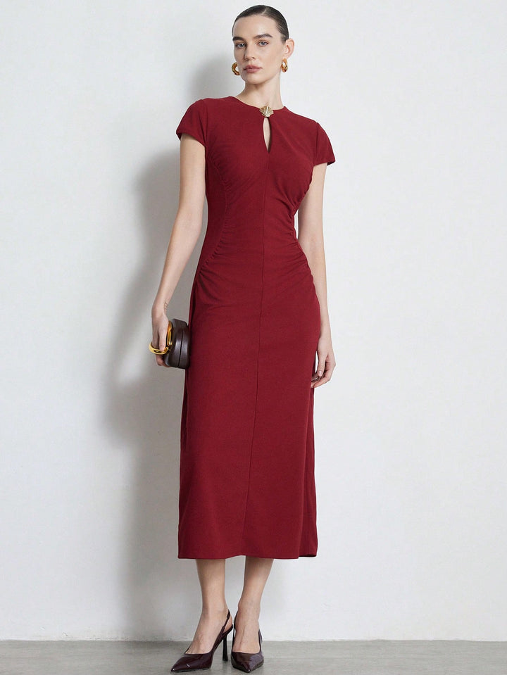 Rochie maxi SHEIN, vișiniu