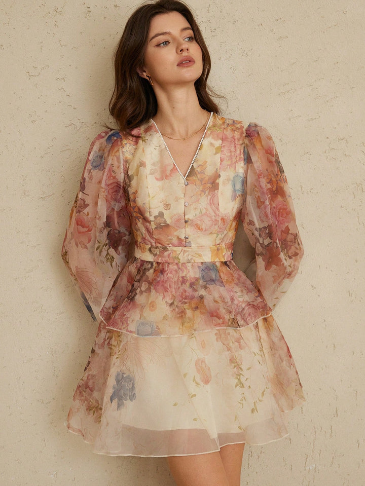 Rochie midi SHEIN, mix culori
