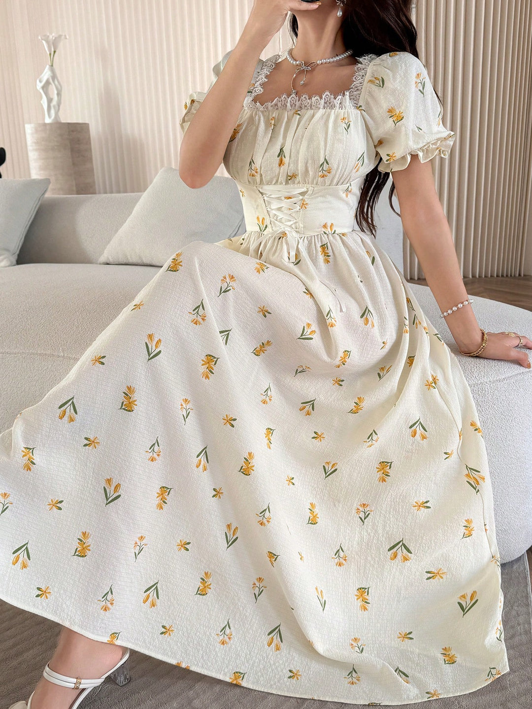 Rochie maxi SHEIN, mix culori