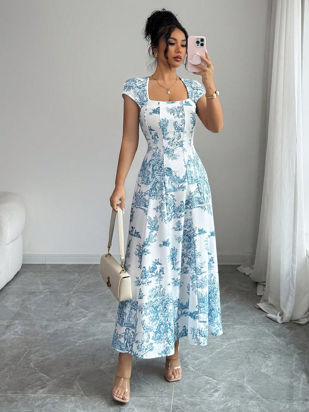 Rochie maxi SHEIN, mix culori