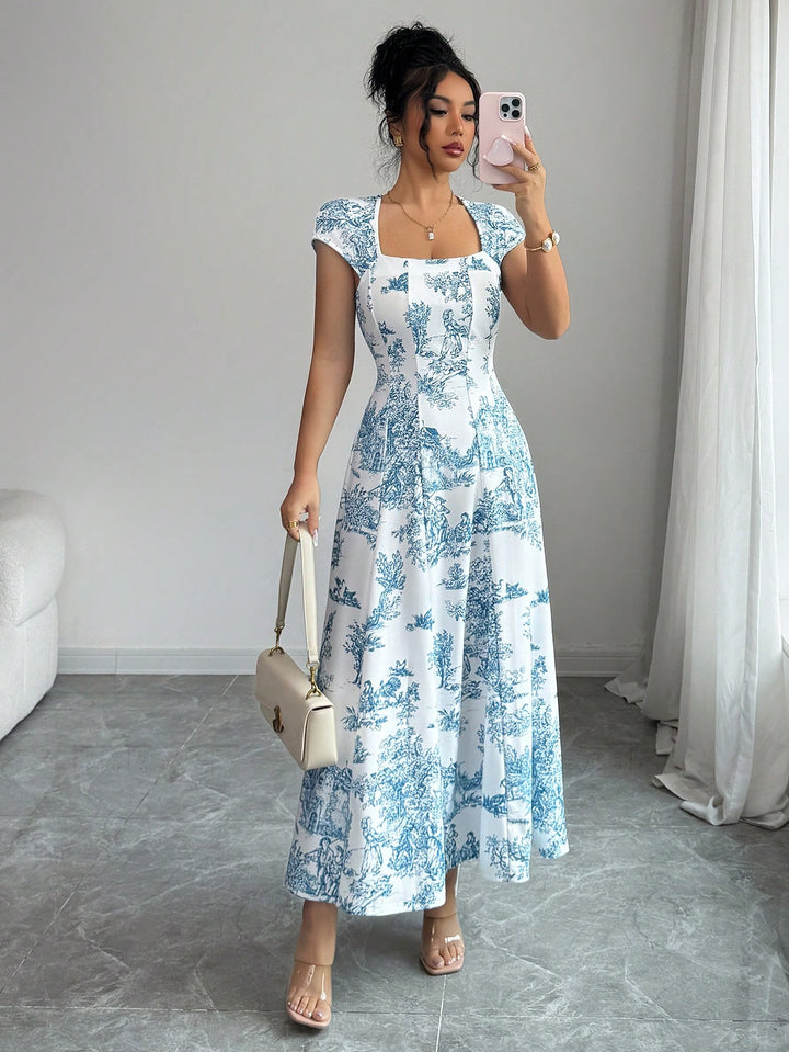 Rochie maxi SHEIN, mix culori