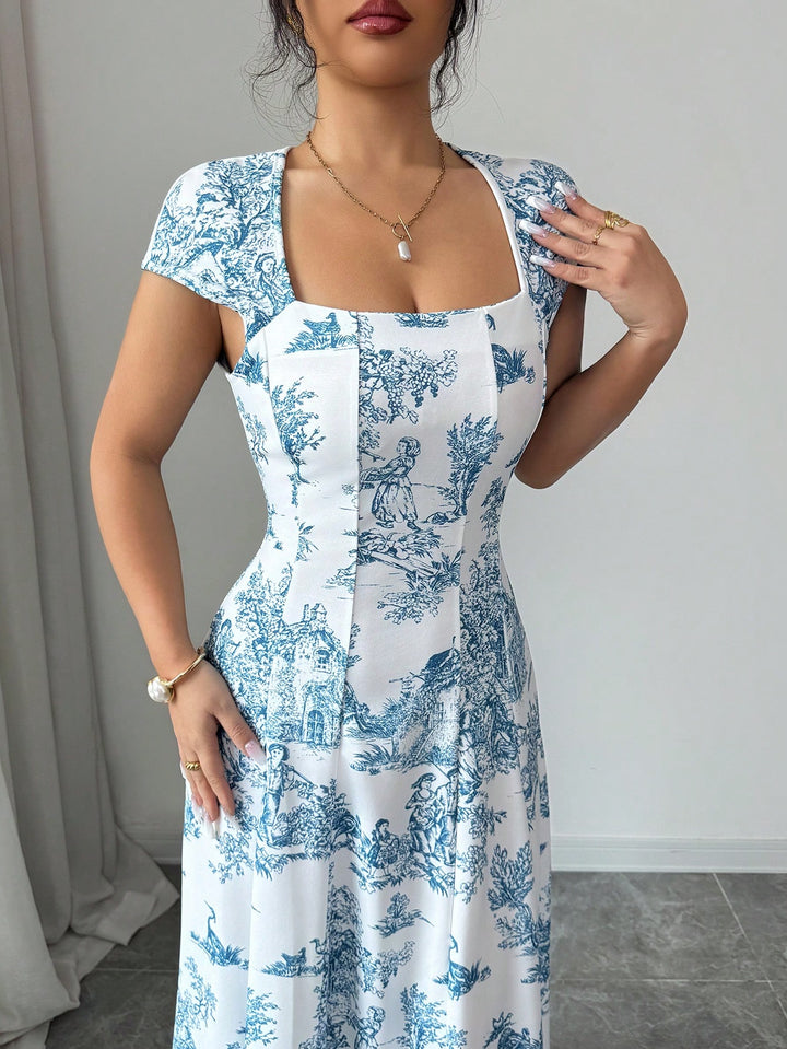 Rochie maxi SHEIN, mix culori
