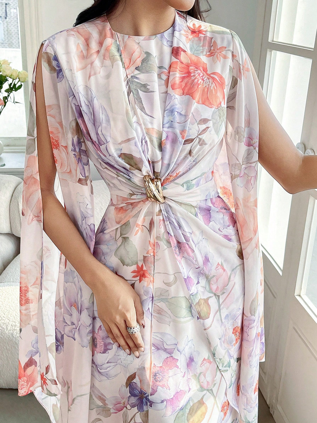 Rochie maxi SHEIN, mix culori