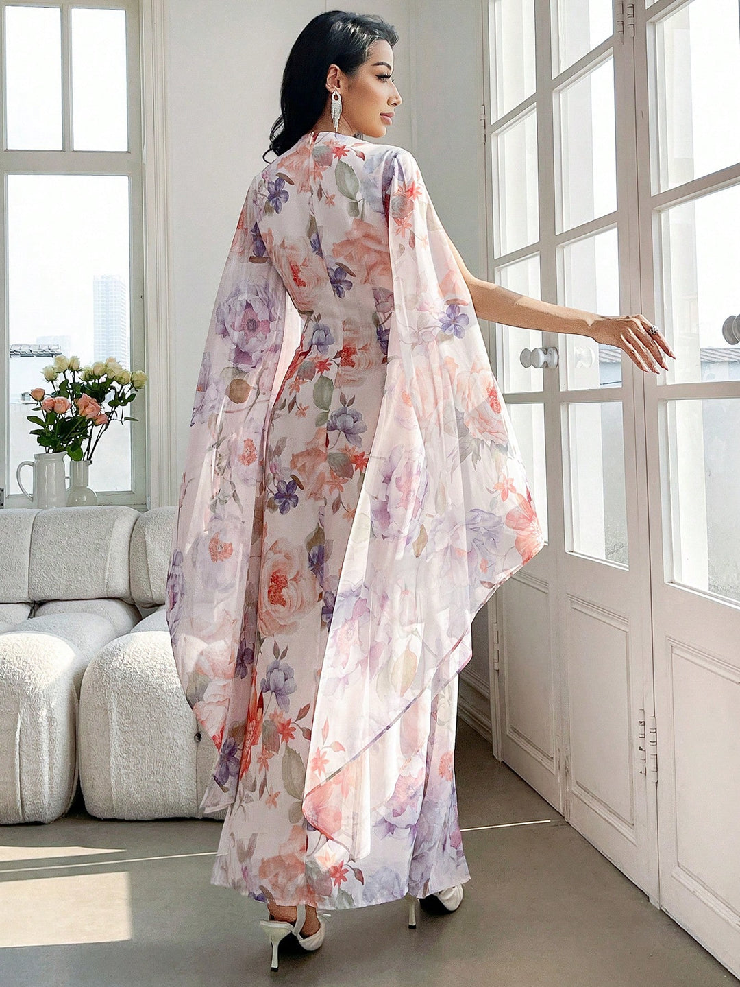 Rochie maxi SHEIN, mix culori