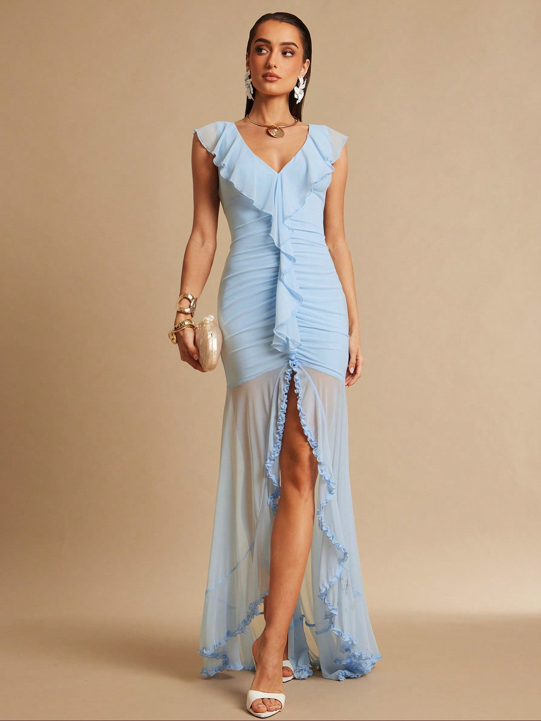 Rochie maxi SHEIN, albastru
