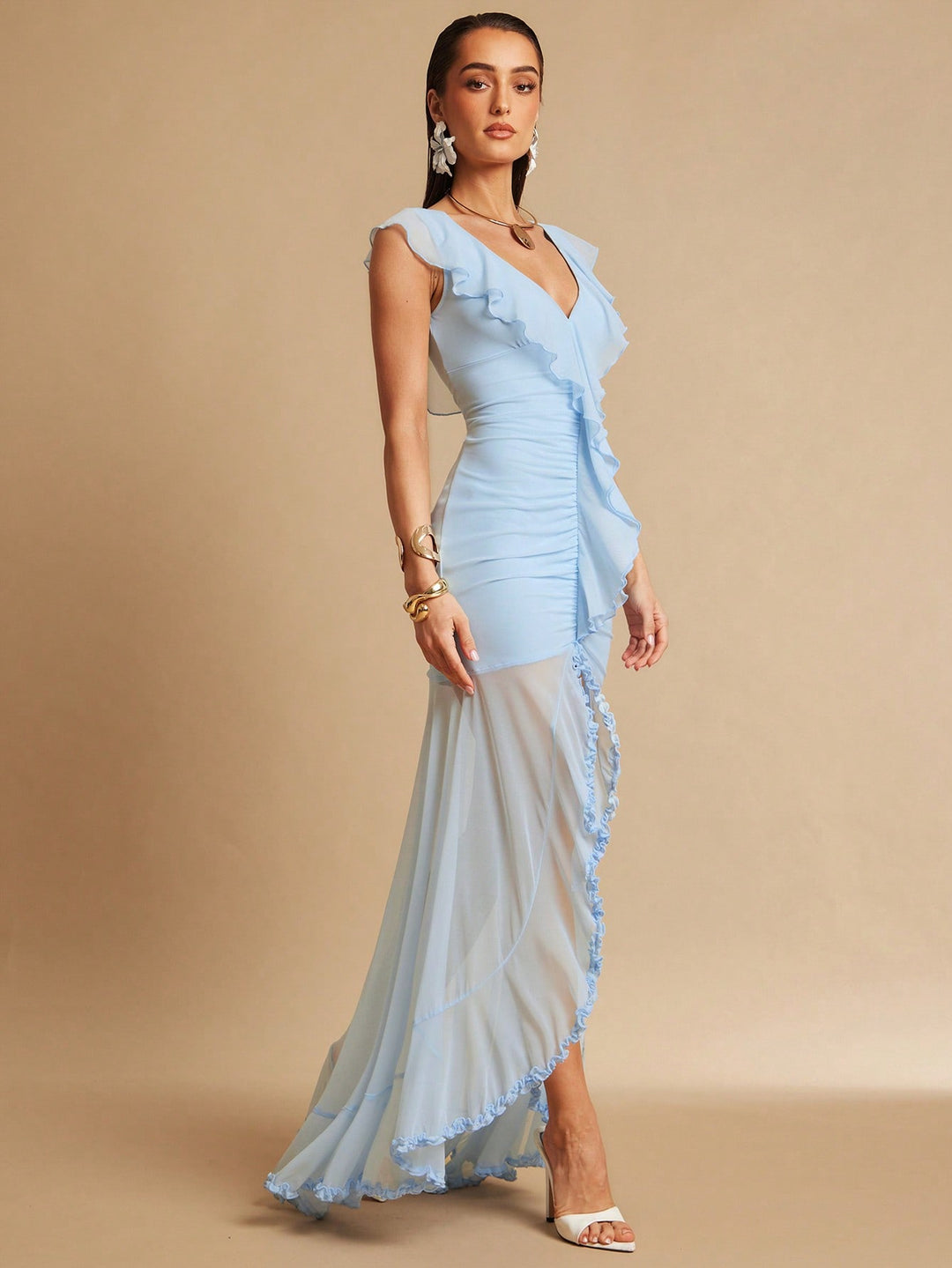 Rochie maxi SHEIN, albastru