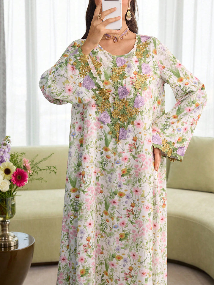 Rochie maxi SHEIN, mix culori
