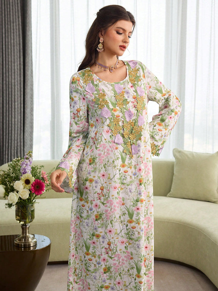Rochie maxi SHEIN, mix culori