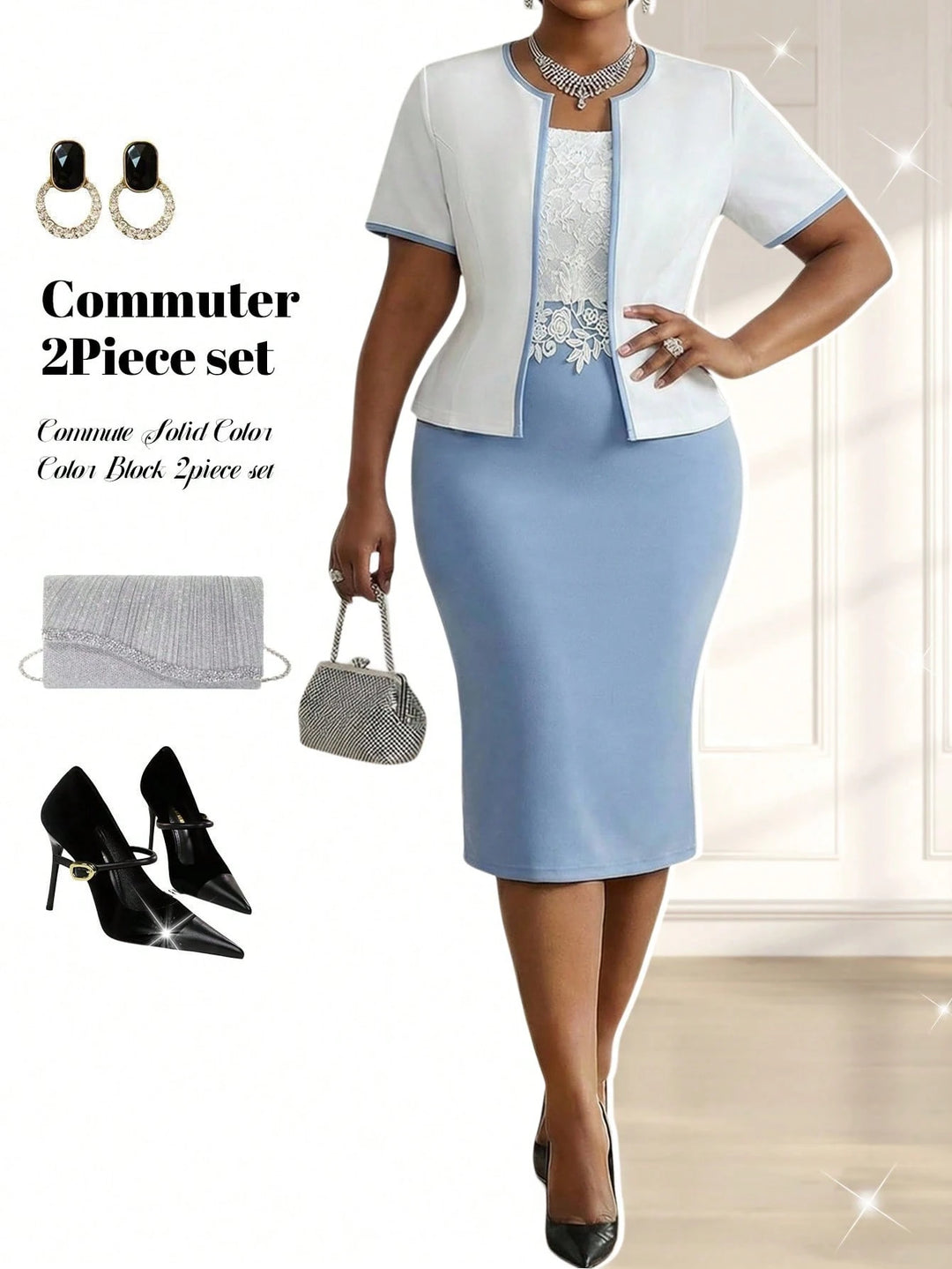 Set rochie și cardigan SHEIN, mix culori