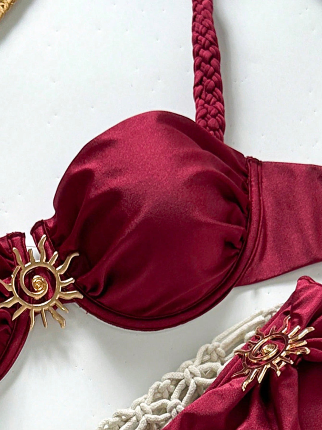 Set bikini SHEIN, vișiniu