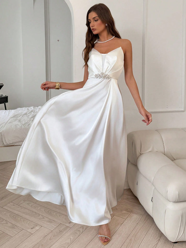 Rochie maxi SHEIN, alb