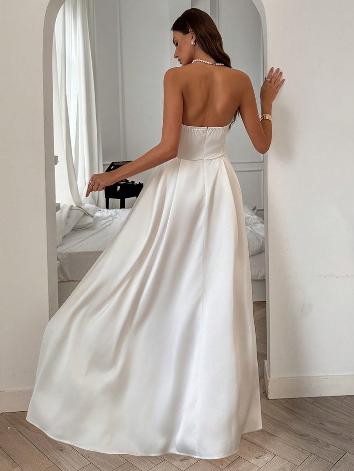 Rochie maxi SHEIN, alb