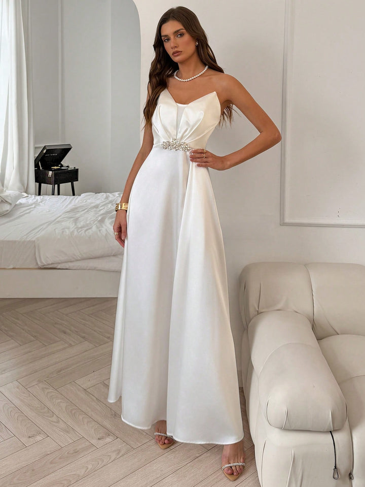 Rochie maxi SHEIN, alb
