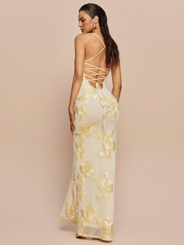 Rochie maxi SHEIN, bej