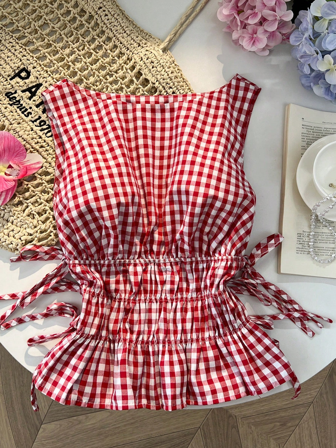 Bluza cropped fără mâneci SHEIN, mix culori