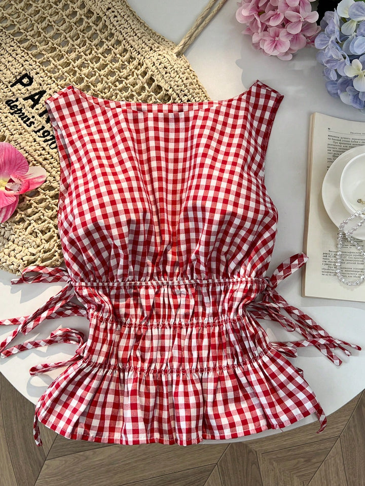 Bluza cropped fără mâneci SHEIN, mix culori