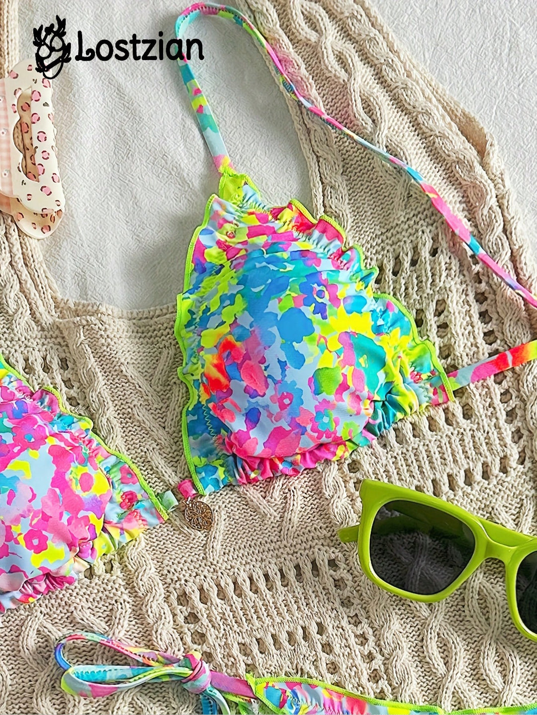 Set bikini SHEIN, mix culori