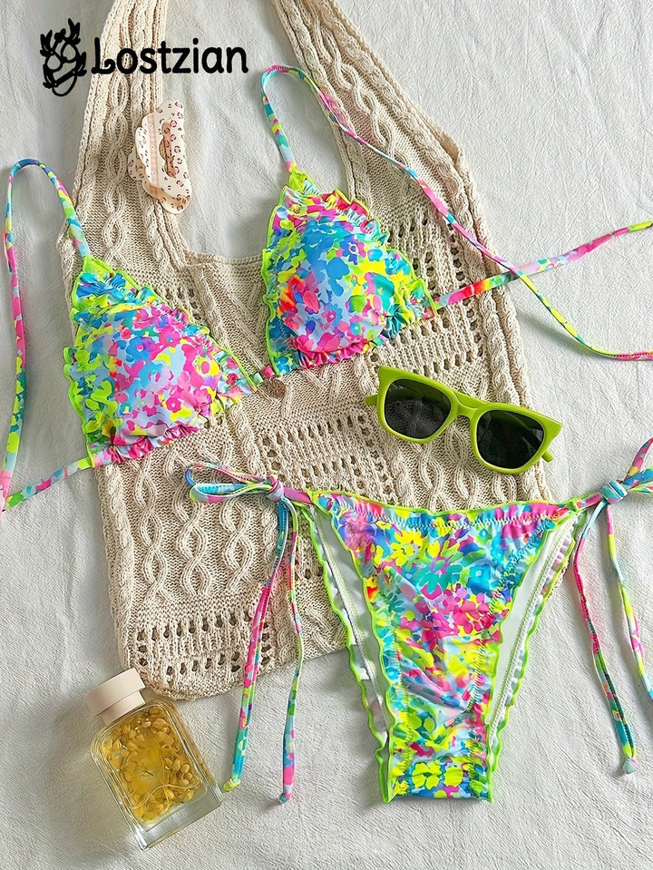 Set bikini SHEIN, mix culori