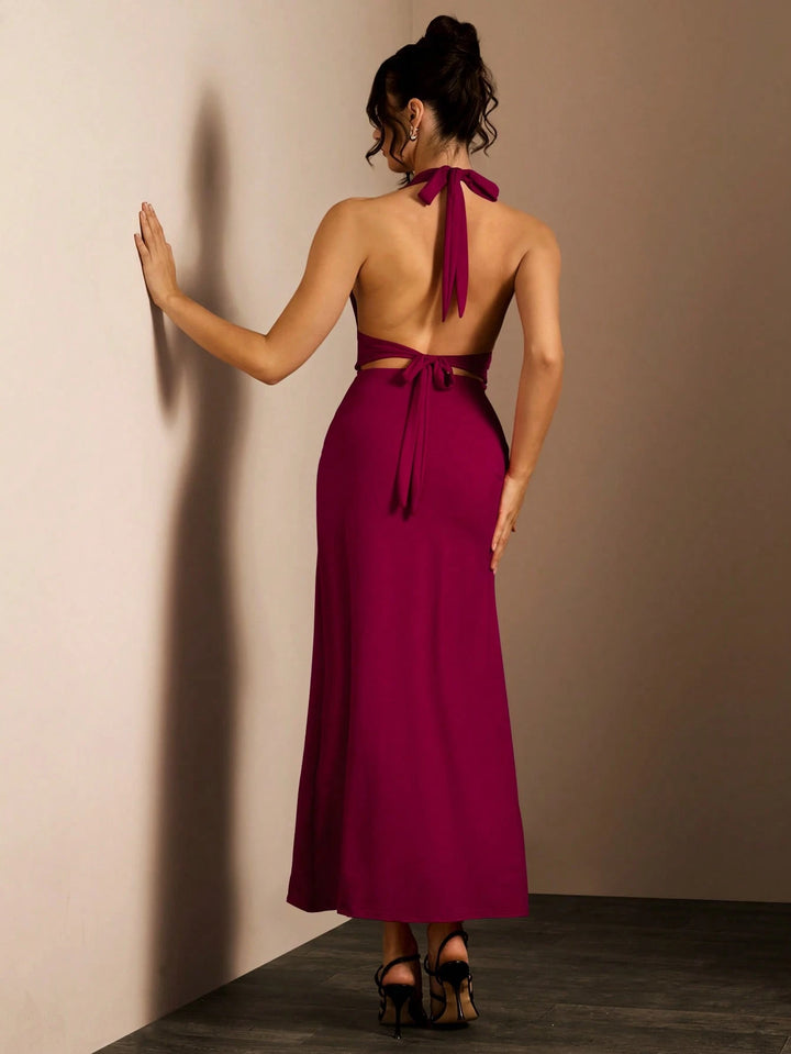 Rochie maxi SHEIN, vișiniu