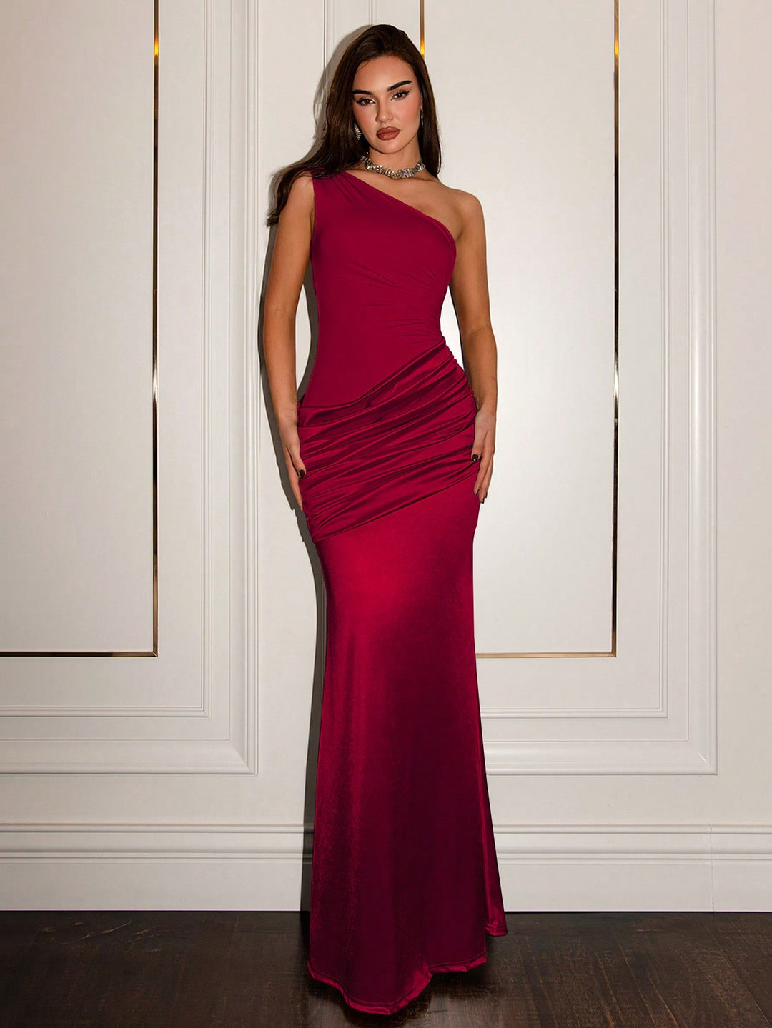 Rochie maxi SHEIN, vișiniu