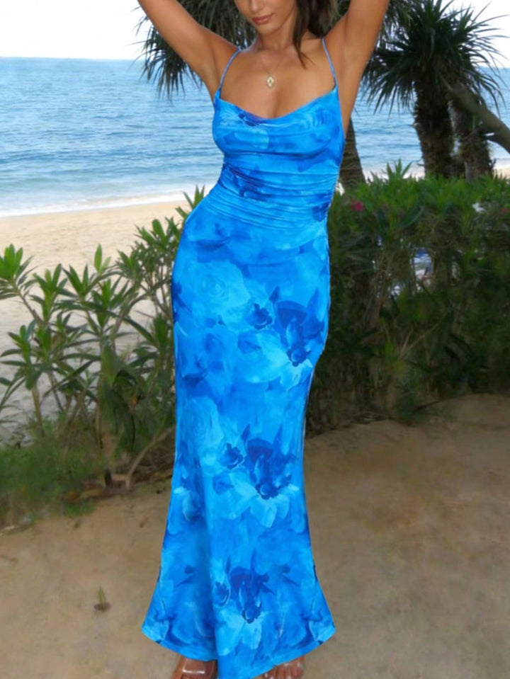 Rochie maxi SHEIN, albastru