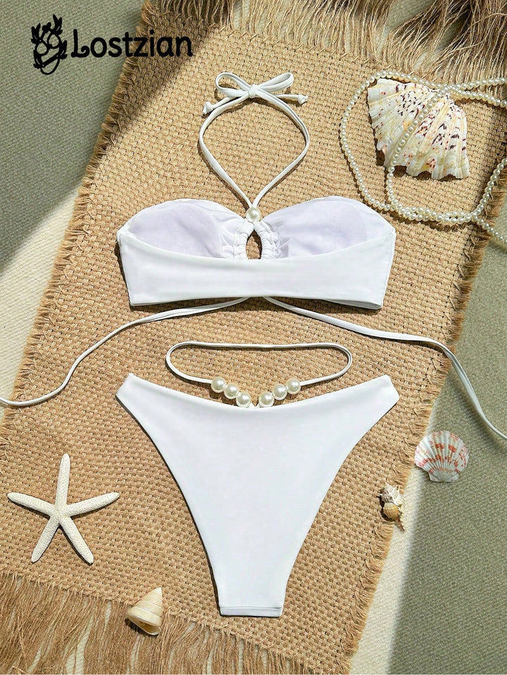Set bikini SHEIN, alb